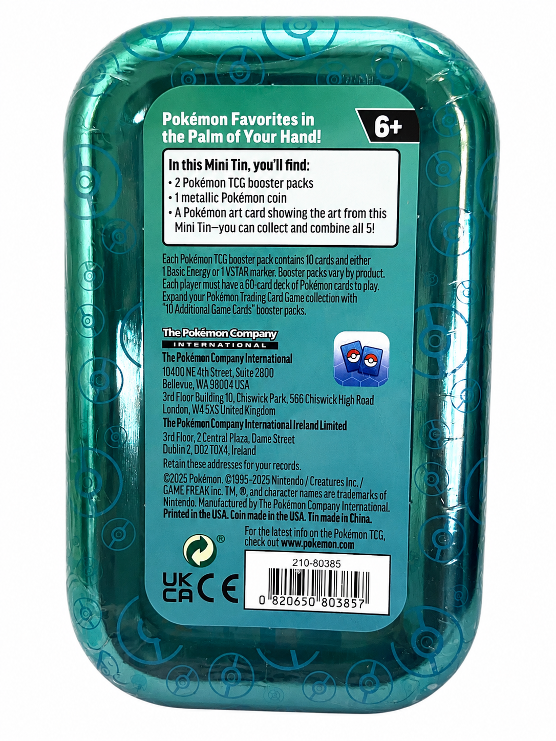 Pokémon Kanto Friends Mini Tin