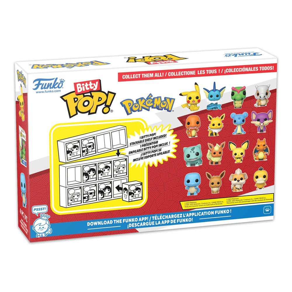 Pokémon Bitty POP! Vinyl Figurer 4-Pack – Series 1